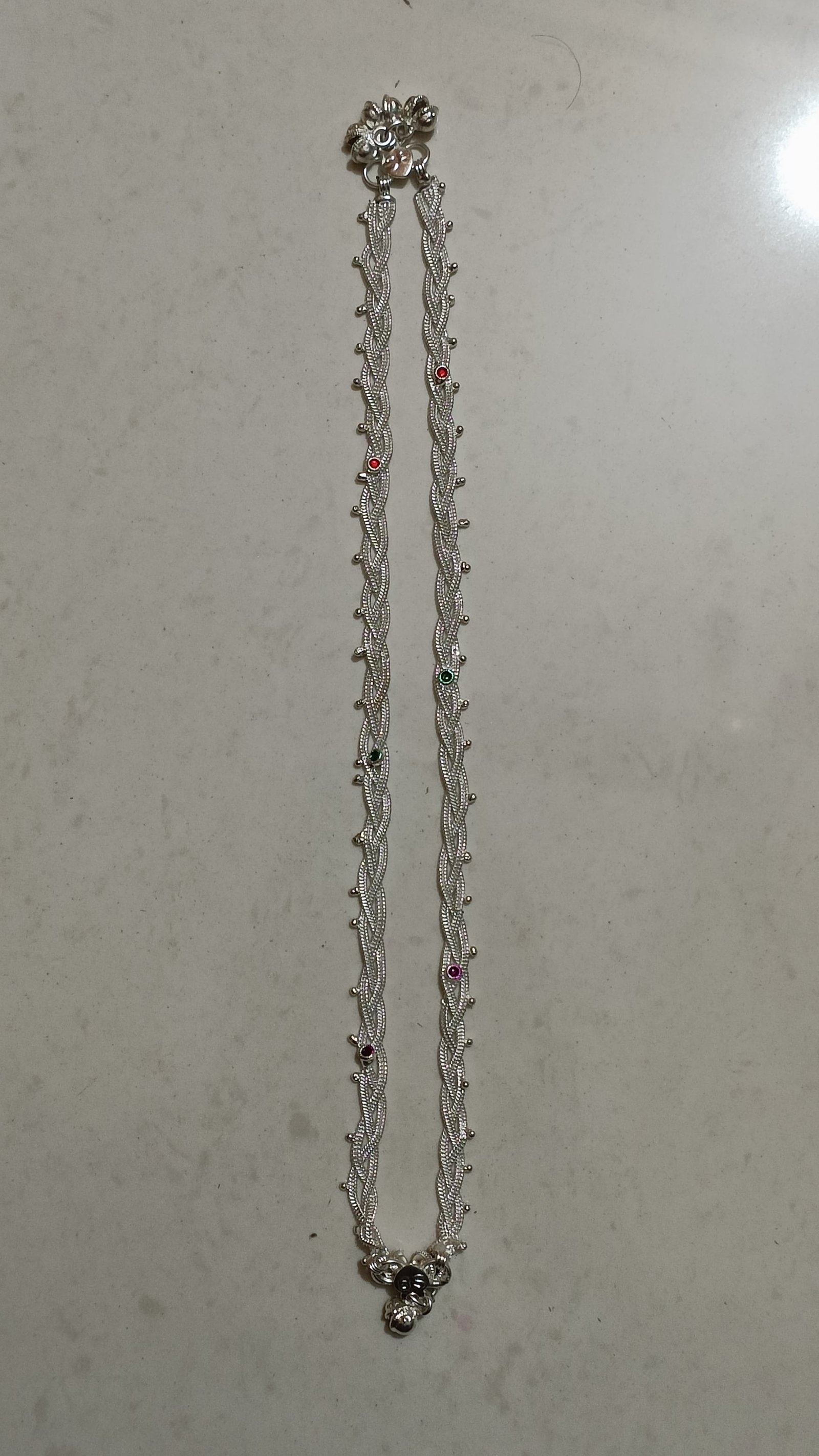 Ornaments Women and Girls Silver Plated White Metal Payal Anklets Indian Traditional Ethnic Fashion Foot Jewellery Artificial Alloy Anklet