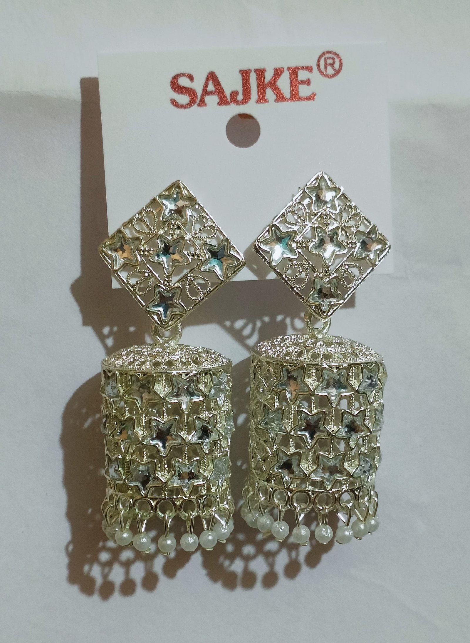 Elegant Traditional Jhumke Silver Earrings